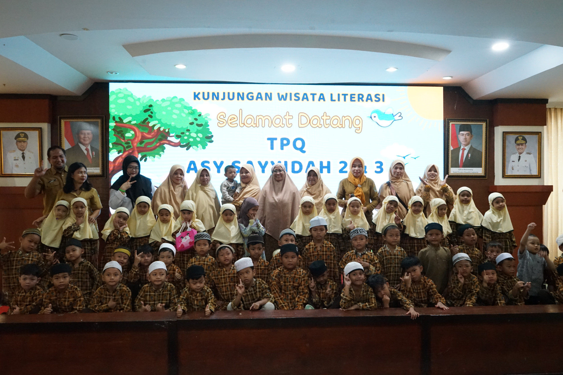 Perpustakaan Riuh Ceria! 200 Siswa TK Asy Sayiddah Nikmati Wisata Literasi