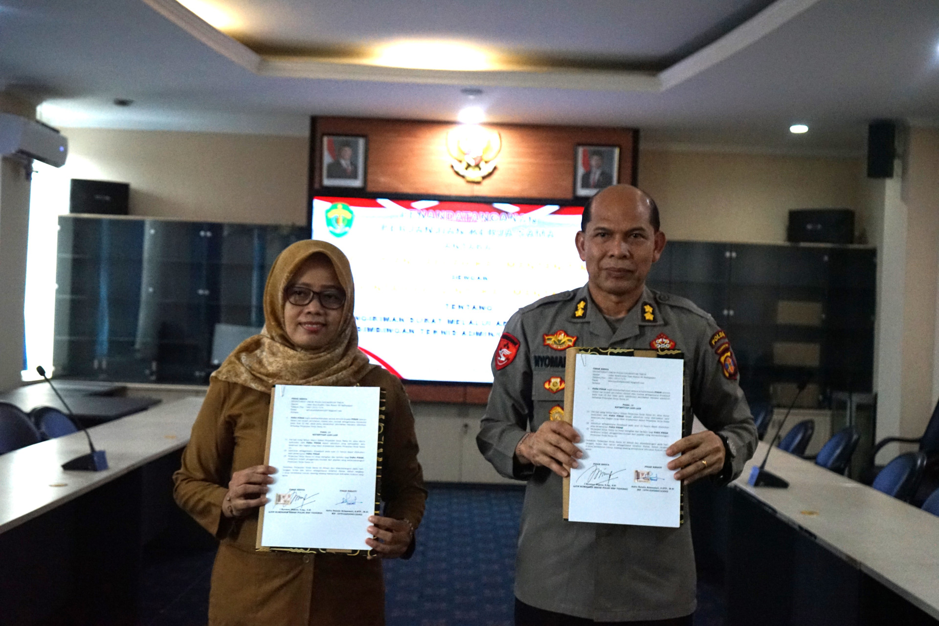 Modernisasi Administrasi Polri: Polda Kaltim Ajak DPK Kaltim Bekerja sama  Wujudkan Kearsipan Digital Terintegrasi 