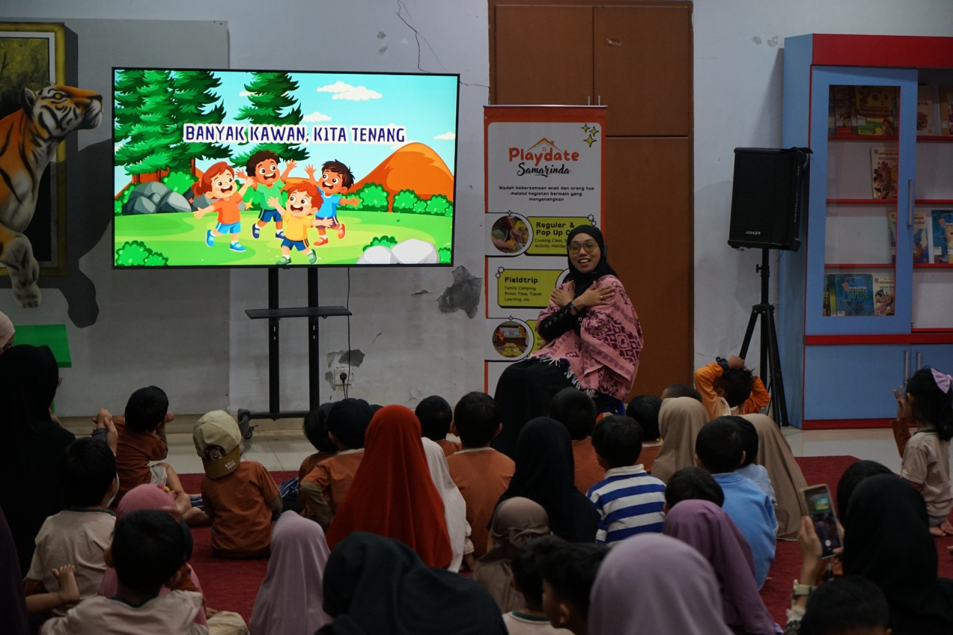 Rayakan Hari Anak Nasional, Playdate Samarinda ajak Si Kecil Membaca Nyaring Bersama di Perpustakaan Kaltim