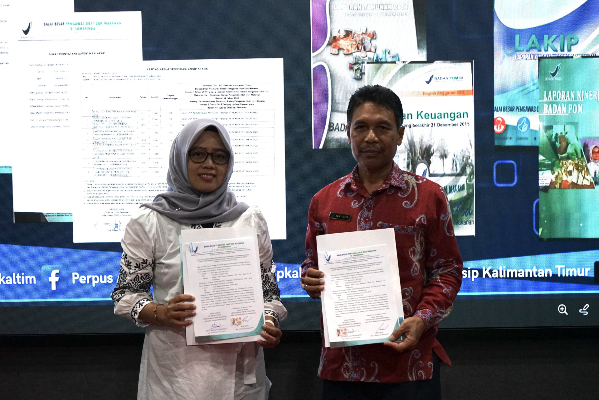 BPOM Samarinda Konsisten Tertib Arsip, 9 Berkas Statis Diserahkan ke DPK Kaltim