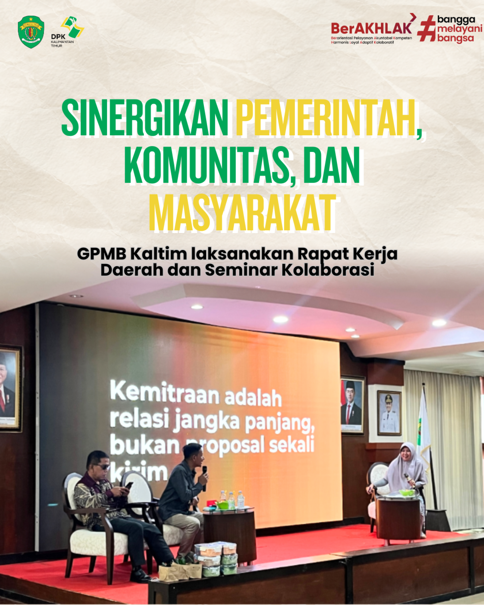 Sinergikan Pemerintah, Komunitas, dan Masyarakat, GPMB Kaltim Laksanakan Rapa Kerja Daerah dan Seminar Kolaborasi