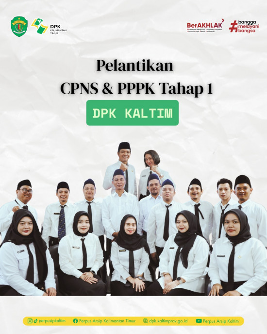 Pelantikan CPNS dan PPPK Tahap 1 Pemprov Kaltim 2024, DPK Kaltim Sambut 1 CPNS dan 15 PPPK Teknis Tahap 1
