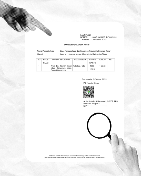 INFORMASI ARSIP HILANG