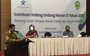 SOSIALISASI UNDANG UNDANG NOMOR 13 TAHUN 2018 TENTANG SERAH SIMPAN KARYA CETAK DAN KARYA REKAM