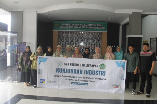 Bekali Siswa Sebelum Terjun ke Dunia Kerja dengan Ilmu Kearsipan, 104 Siswa SMKN 3 Balikpapan Visitasi DPK Kaltim