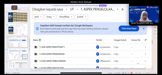 Webinar Jumpa Arsip Series 6 Bahas SI PANDU ARSIP, Percepat Tata Kelola Arsip Dinamis Secara Terpadu